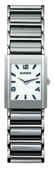 Rado Integral Series Platinum-tone Ceramic Mini Ladies Watch R20488112 Rado Integral Series Platinum-tone Ceramic Mini Ladies Watch R20488112