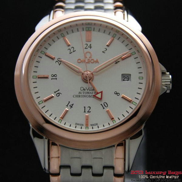 OMEGA DE VILLE Automatic Chronometer Red Gold on Steel Strap OM77214 OMEGA DE VILLE Automatic Chronometer Red Gold on Steel Strap OM77214