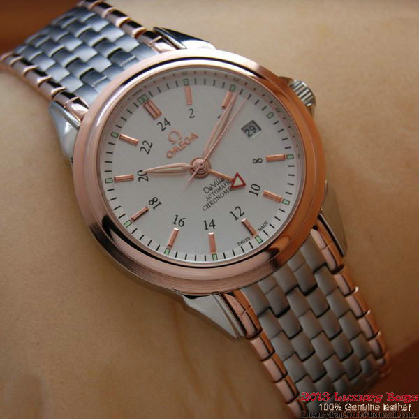 OMEGA DE VILLE Automatic Chronometer Red Gold on Steel Strap OM77214 OMEGA DE VILLE Automatic Chronometer Red Gold on Steel Strap OM77214