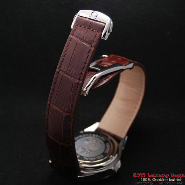 OMEGA DE VILLE Automatic Chronometer Steel on Brown Leather Strap OM77201 OMEGA DE VILLE Automatic Chronometer Steel on Brown Leather Strap OM77201