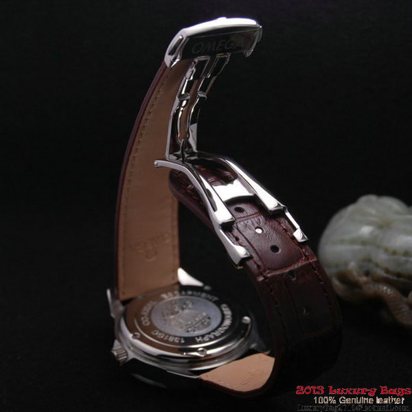 OMEGA DE VILLE Automatic Chronometer Steel on Brown Leather Strap OM77201 OMEGA DE VILLE Automatic Chronometer Steel on Brown Leather Strap OM77201