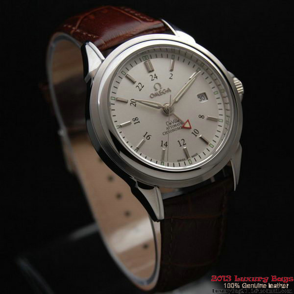 OMEGA DE VILLE Automatic Chronometer Steel on Brown Leather Strap OM77201 OMEGA DE VILLE Automatic Chronometer Steel on Brown Leather Strap OM77201
