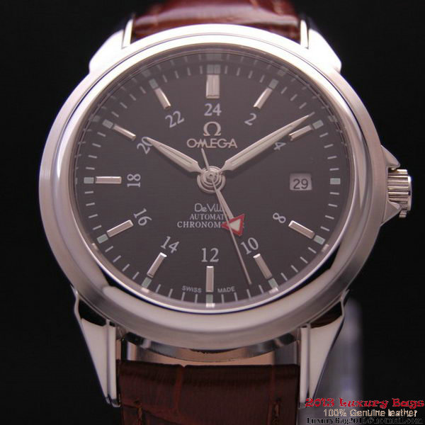 OMEGA DE VILLE Automatic Chronometer Steel on Brown Leather Strap OM77203 OMEGA DE VILLE Automatic Chronometer Steel on Brown Leather Strap OM77203