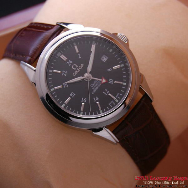 OMEGA DE VILLE Automatic Chronometer Steel on Brown Leather Strap OM77203 OMEGA DE VILLE Automatic Chronometer Steel on Brown Leather Strap OM77203