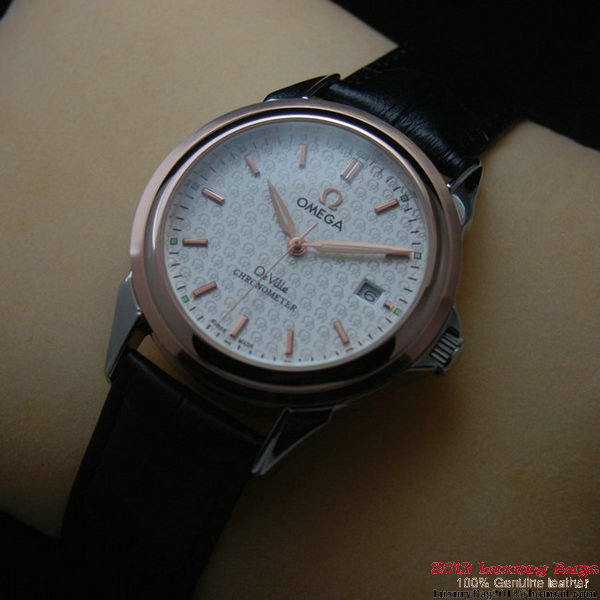 OMEGA DE VILLE Chronometer Red Gold on Black Leather Strap OM77314 OMEGA DE VILLE Chronometer Red Gold on Black Leather Strap OM77314