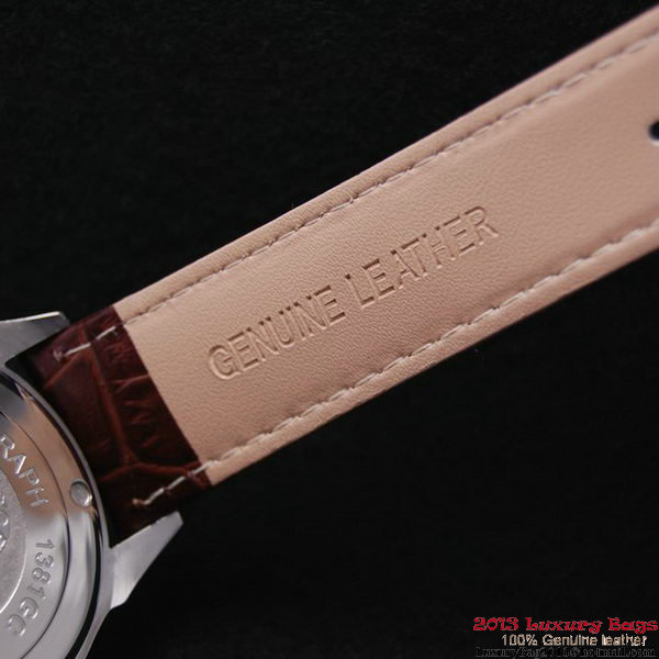 OMEGA DE VILLE Chronometer Steel on Brown Strap OM77305 OMEGA DE VILLE Chronometer Steel on Brown Strap OM77305