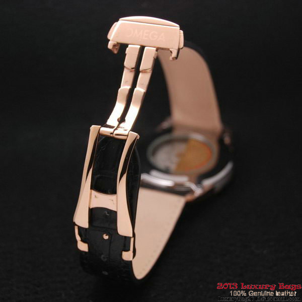 OMEGA DE VILLE Co-AXIAL CHRONOMETER Red Gold on Black Leather Strap OM77024 OMEGA DE VILLE Co-AXIAL CHRONOMETER Red Gold on Black Leather Strap OM77024