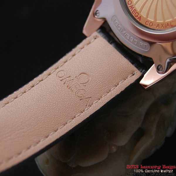 OMEGA DE VILLE Co-AXIAL CHRONOMETER Red Gold on Black Leather Strap OM77024 OMEGA DE VILLE Co-AXIAL CHRONOMETER Red Gold on Black Leather Strap OM77024
