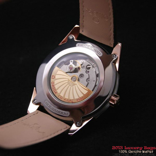 OMEGA DE VILLE Co-AXIAL CHRONOMETER Red Gold on Black Leather Strap OM77026 OMEGA DE VILLE Co-AXIAL CHRONOMETER Red Gold on Black Leather Strap OM77026