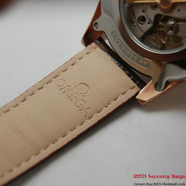 OMEGA DE VILLE Co-AXIAL CHRONOMETER Red Gold on Brown Leather Strap OM77021 OMEGA DE VILLE Co-AXIAL CHRONOMETER Red Gold on Brown Leather Strap OM77021