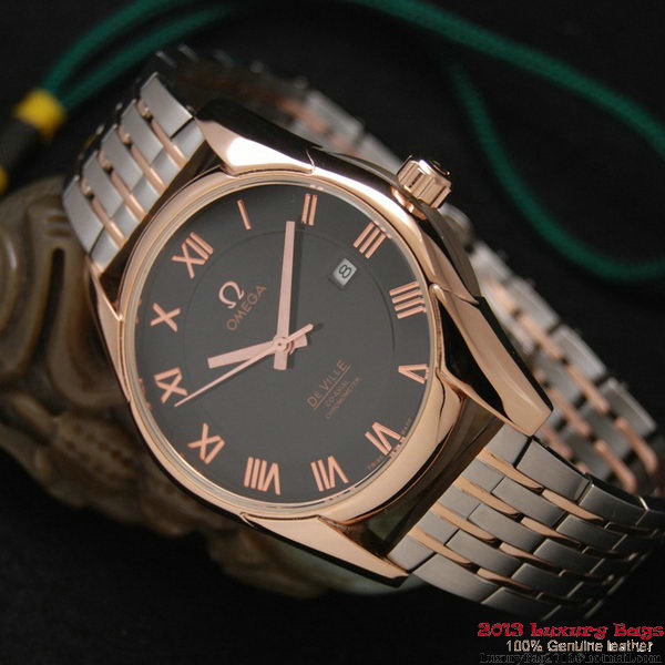 OMEGA DE VILLE Co-AXIAL CHRONOMETER Red Gold on Steel Strap OM77019 OMEGA DE VILLE Co-AXIAL CHRONOMETER Red Gold on Steel Strap OM77019