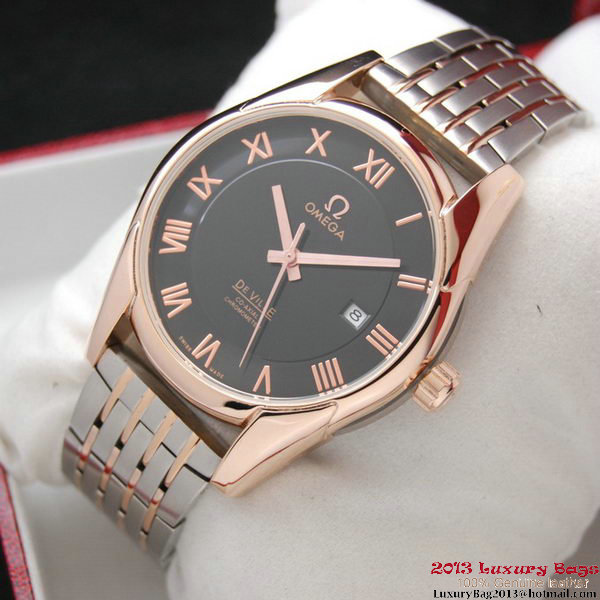 OMEGA DE VILLE Co-AXIAL CHRONOMETER Red Gold on Steel Strap OM77019 OMEGA DE VILLE Co-AXIAL CHRONOMETER Red Gold on Steel Strap OM77019