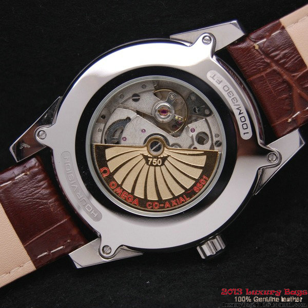 OMEGA DE VILLE Co-AXIAL CHRONOMETER Steel on Brown Leather Strap OM77003 OMEGA DE VILLE Co-AXIAL CHRONOMETER Steel on Brown Leather Strap OM77003