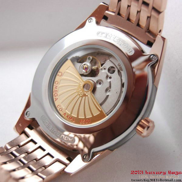 OMEGA DE VILLE HOUR VISION ANNUAL CALENDAR Red Gold on Red Gold Strap OM77129 OMEGA DE VILLE HOUR VISION ANNUAL CALENDAR Red Gold on Red Gold Strap OM77129