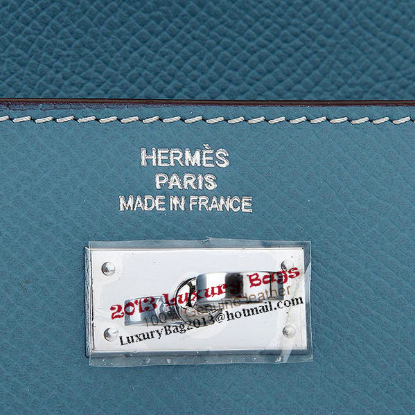 Hermes Kelly Original Saffiano Leather Bi-Fold Wallet A708 Light Blue Hermes Kelly Original Saffiano Leather Bi-Fold Wallet A708 Light Blue