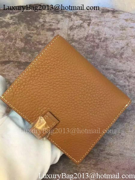 Hermes Bi-Fold Wallet Togo Leather H512 Brown Hermes Bi-Fold Wallet Togo Leather H512 Brown