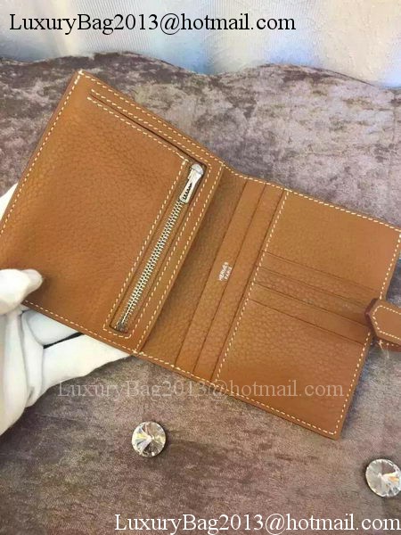 Hermes Bi-Fold Wallet Togo Leather H512 Brown Hermes Bi-Fold Wallet Togo Leather H512 Brown