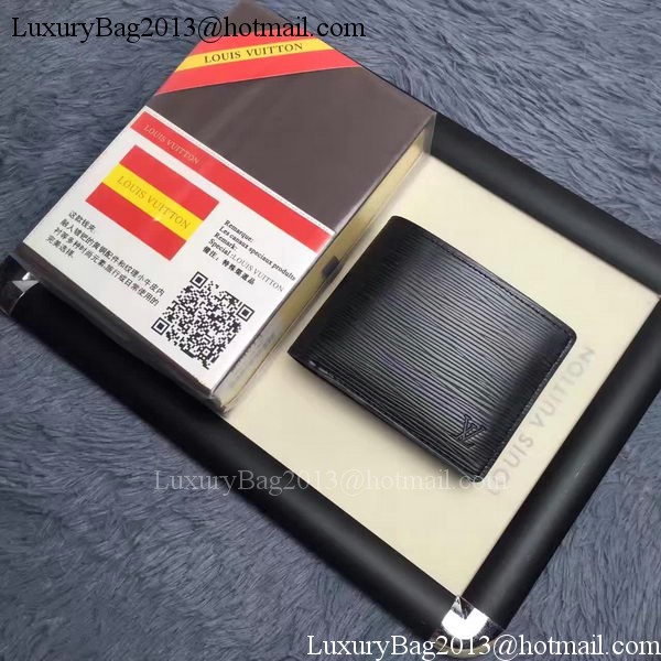 Louis Vuitton Epi Leather MULTIPLE WALLET M60628 Black Louis Vuitton Epi Leather MULTIPLE WALLET M60628 Black