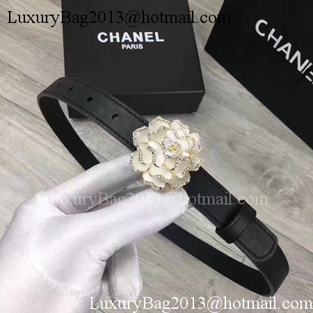 Chanel 20mm Leather Belt CH0801 White Chanel 20mm Leather Belt CH0801 White