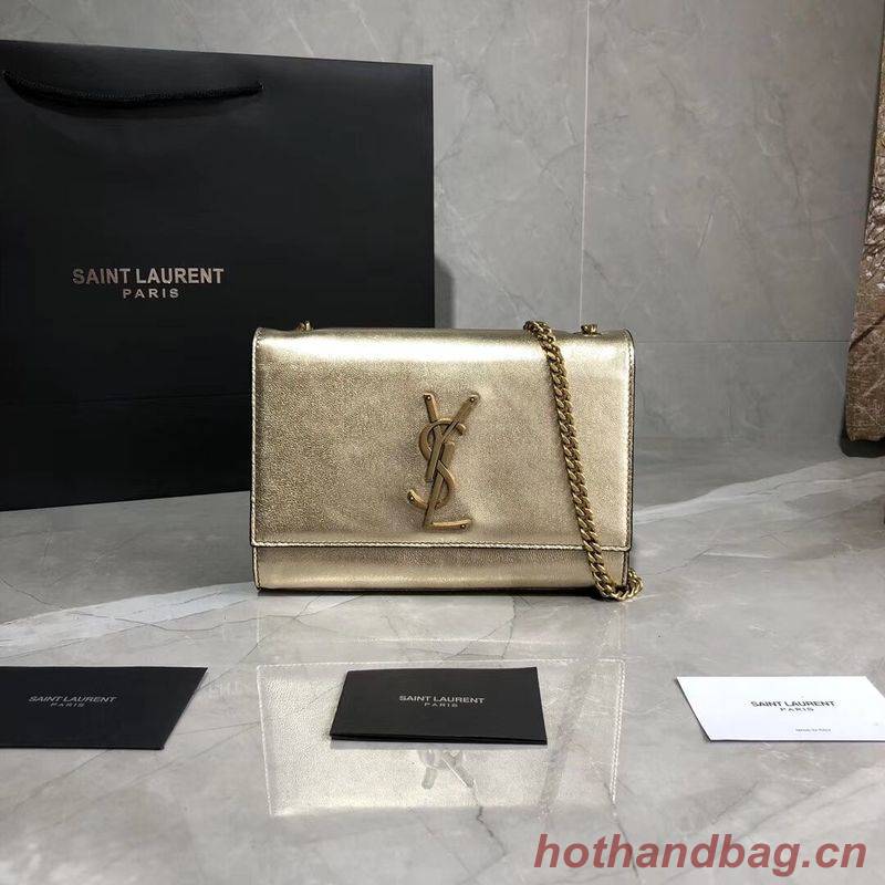 Yves Saint Laurent Kate Small Sheepskin Shoulder Bag Y469390 Gold Yves Saint Laurent Kate Small Sheepskin Shoulder Bag Y469390 Gold