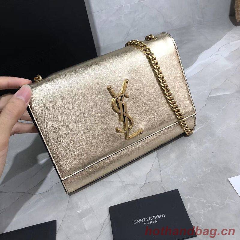 Yves Saint Laurent Kate Small Sheepskin Shoulder Bag Y469390 Gold Yves Saint Laurent Kate Small Sheepskin Shoulder Bag Y469390 Gold