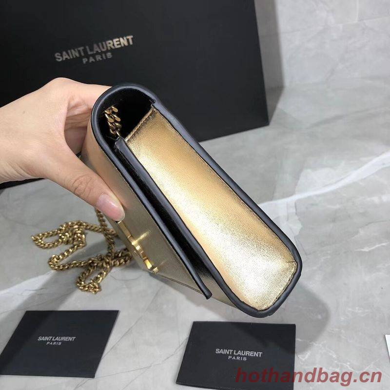 Yves Saint Laurent Kate Small Sheepskin Shoulder Bag Y469390 Gold Yves Saint Laurent Kate Small Sheepskin Shoulder Bag Y469390 Gold
