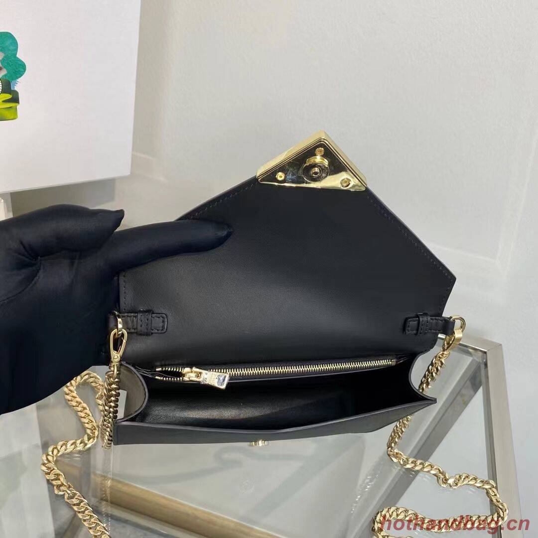 Prada Saffiano leather Identity shoulder bag 1BM318 black