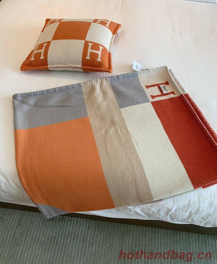 Hermes Lambswool&Cashmere Shawl&Blanket HMB00009 Hermes Lambswool&Cashmere Shawl&Blanket HMB00009