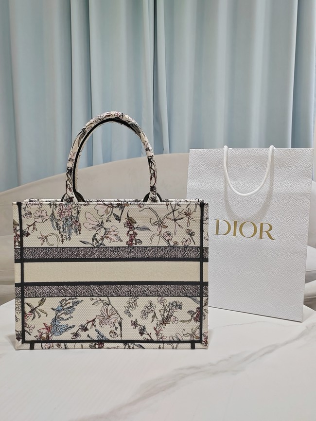 Medium Dior Book Tote Dior Pivoine Embroidery M1296ZEXH-1