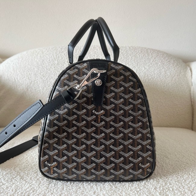 Goyard Calfskin Leather Travel Bag 55699 black