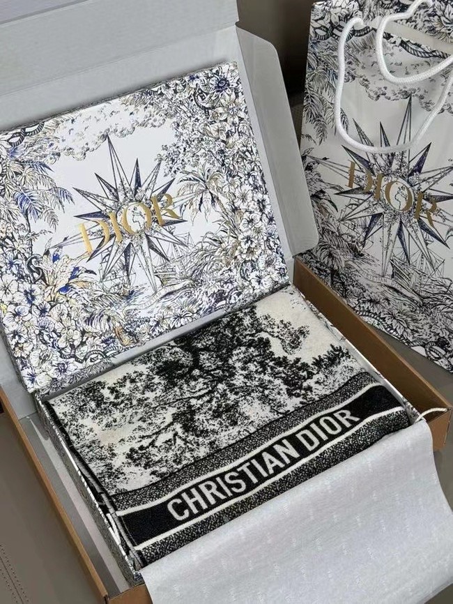 Dior Oblique Poncho Cashmere  21DOB3