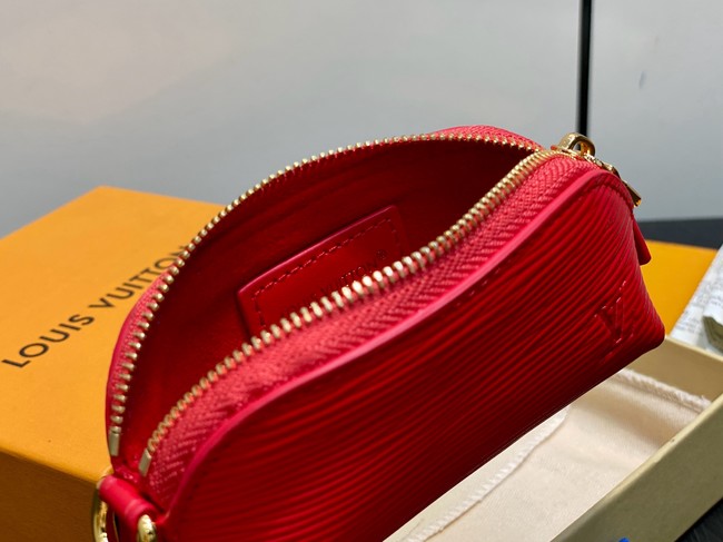 Louis Vuitton NEW Cosmetic Lipstick Pouch M25694 red
