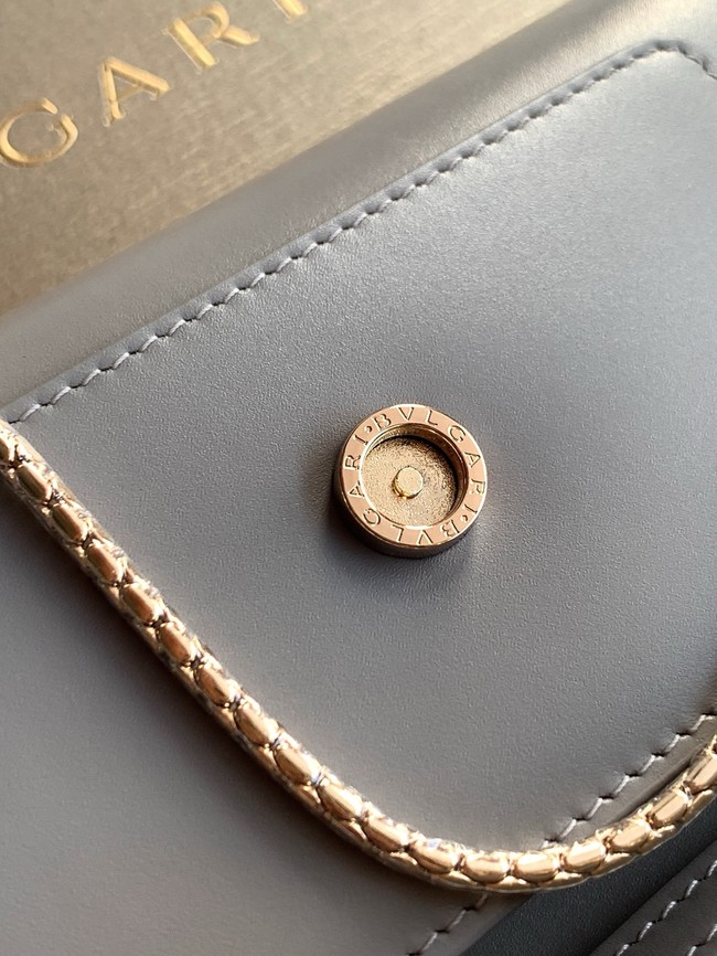 Bvlgari Serpenti Forever leather crossbody bag 289688 gray