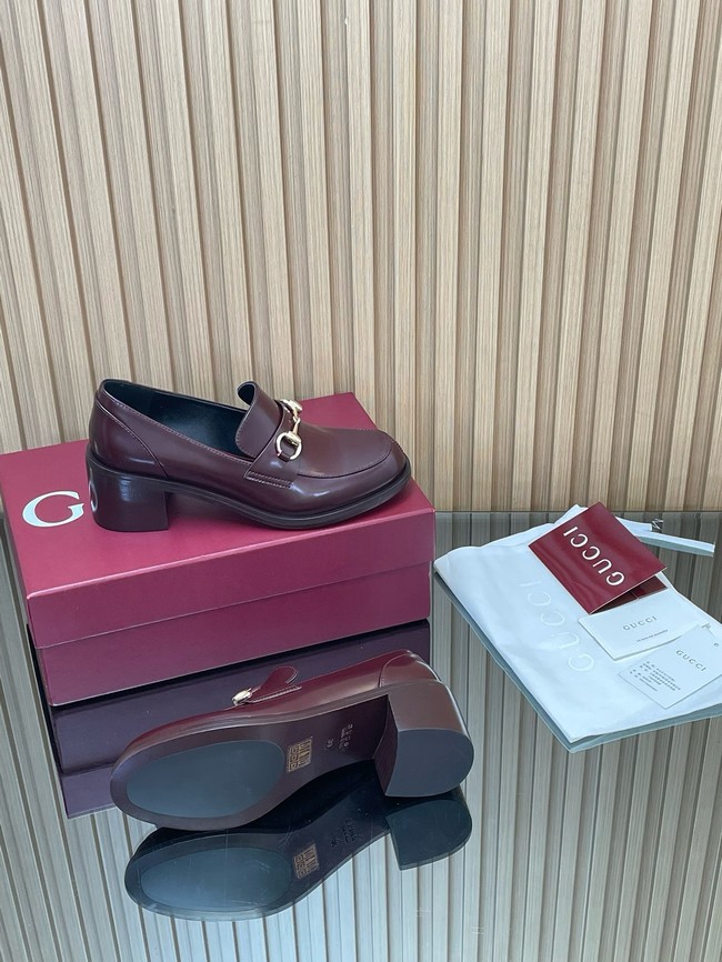 Gucci Womens heeled loafer with Horsebit 45109-4