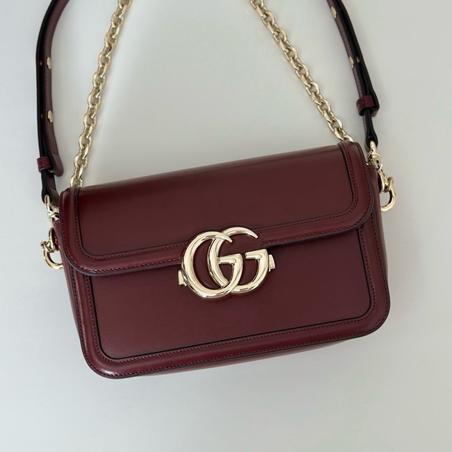 Gucci GG Marmont small shoulder bag 826761 Rosso Ancora red