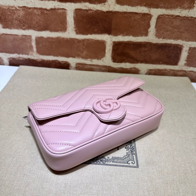 Gucci GG Marmont small shoulder bag 751526 pink