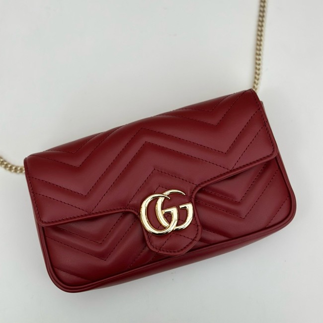 Gucci GG Marmont small shoulder bag 751526 red