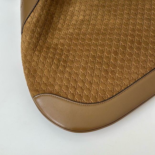 Gucci GG Marmont suede shoulder bag 834981 brown