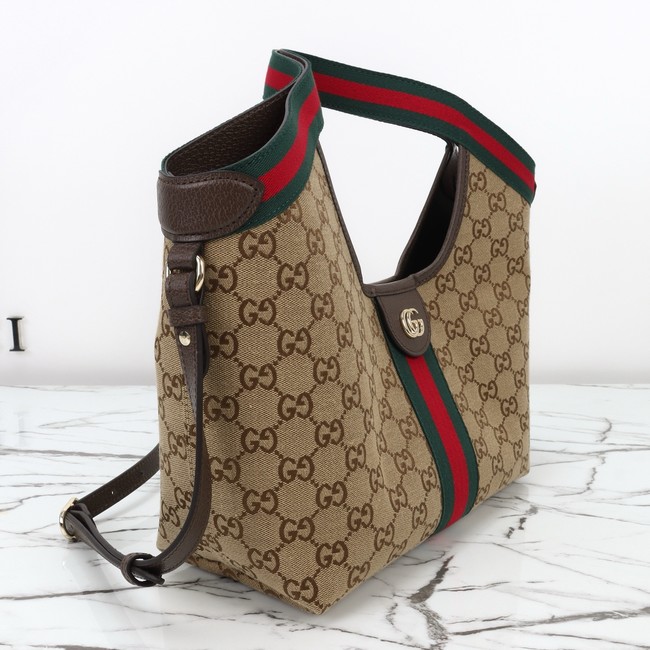 Gucci Giglio small tote bag 860845 beige and brown GG canvas