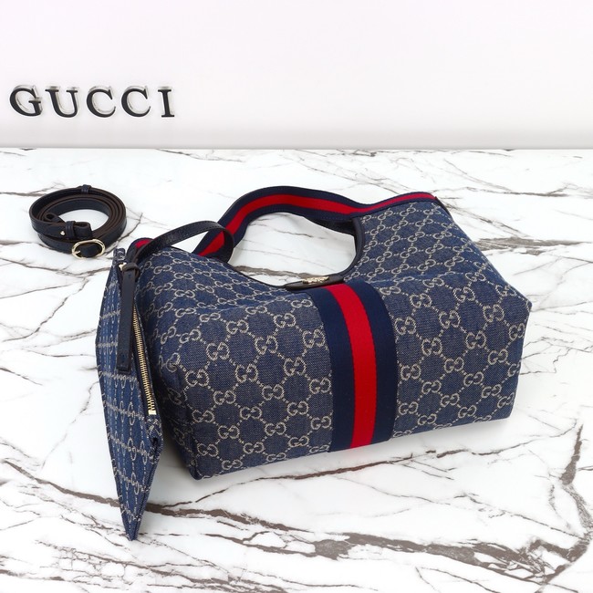 Gucci Giglio small tote bag 860845 blue