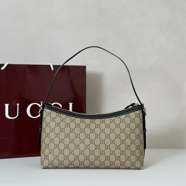 Gucci GG Emblem medium shoulder bag GG canvas 847449 black