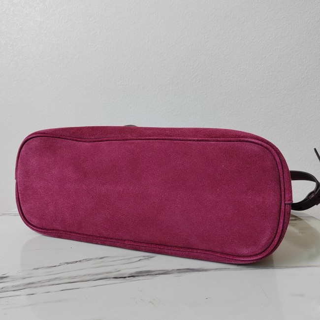 Prada medium leather tote bag 1BA434 Purple red