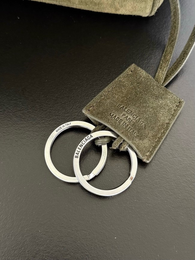 Balenciaga Rodeo Handbag Large suede calfskin 795459 green