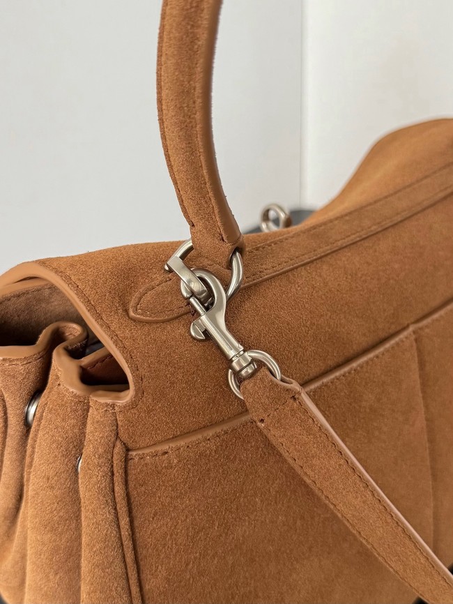 Balenciaga Rodeo Mini Handbag suede calfskin 795456 tan