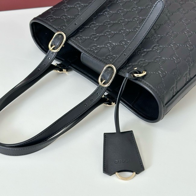 Gucci GG Emblem medium tote bag 847456 black
