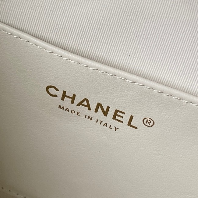 Chanel Hobo Handbag AS5837 white