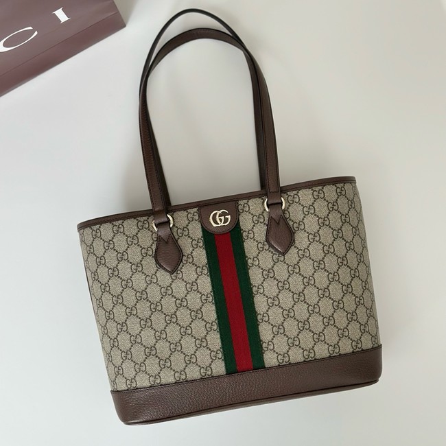 Gucci Ophidia small tote bag 836849 dark brown