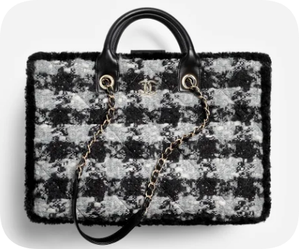 CHANEL Shopping Bag AS5689 Black & Grey CHANEL Shopping Bag AS5689 Black & Grey