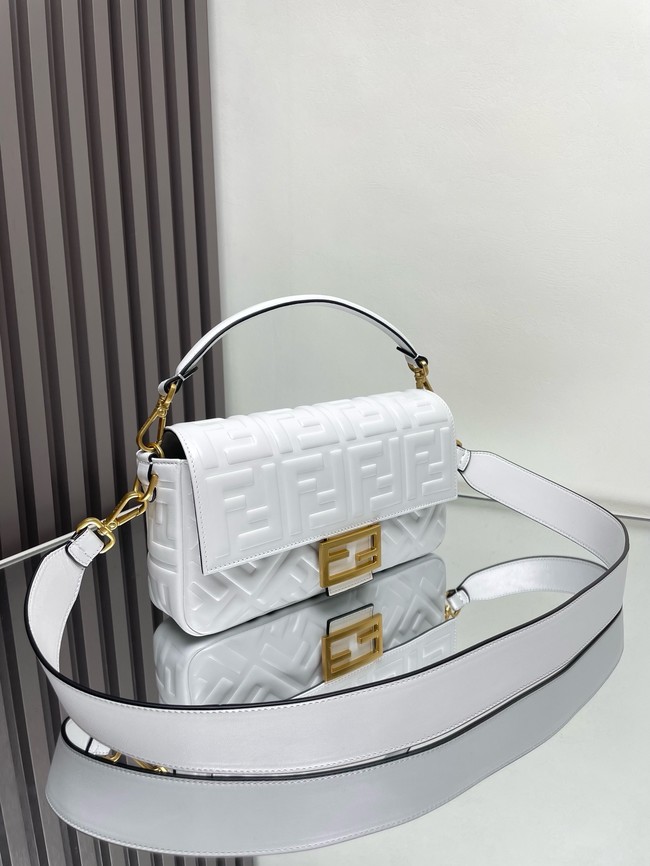 Fendi Baguette Mini Bag 8BS017 white