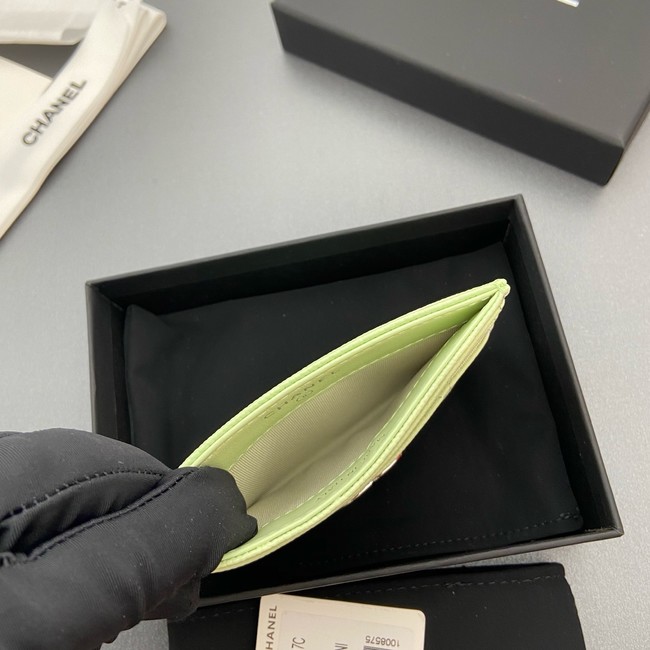 Chanel Classic Card Holder AP4814 light green